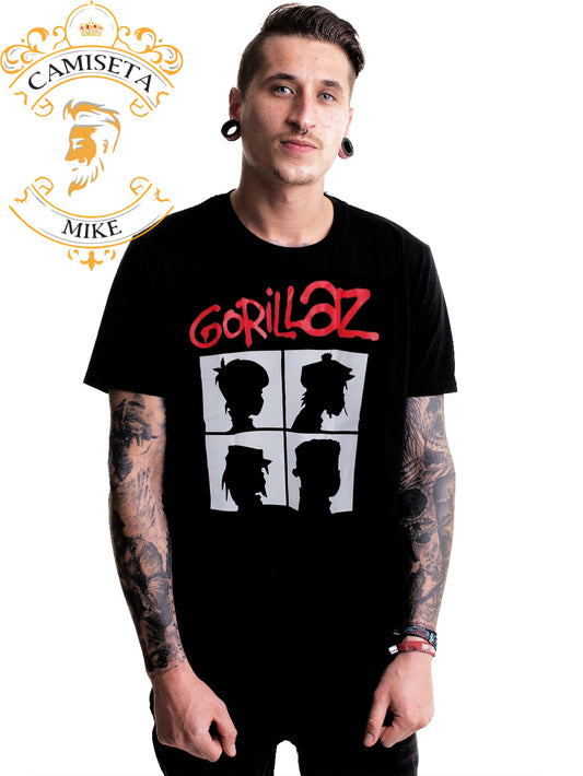 Camiseta Gorillaz Silut