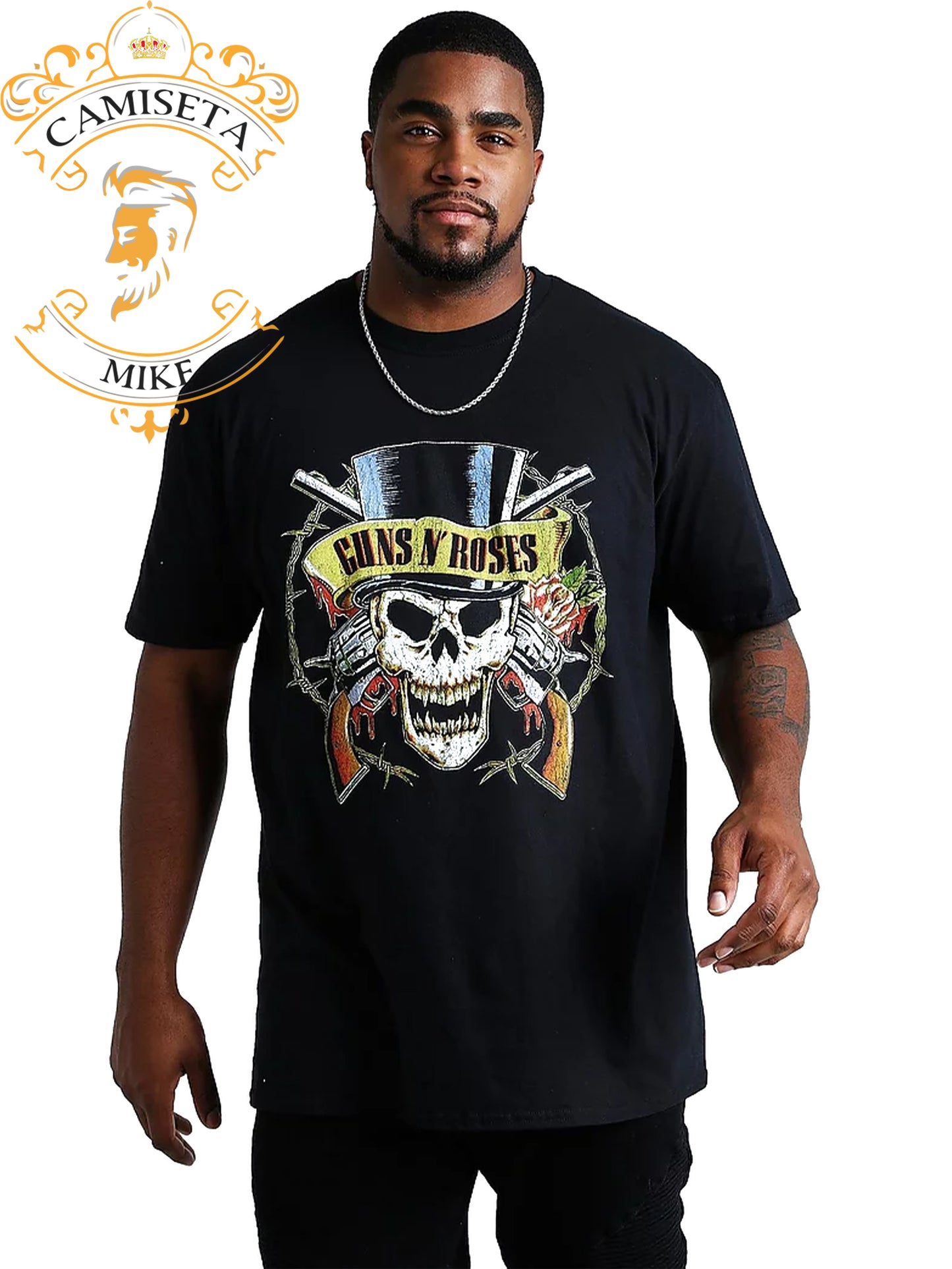 Camiseta Guns And Roses Skull