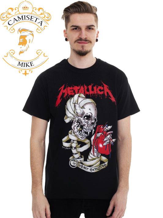 Camiseta Metallica HeartS