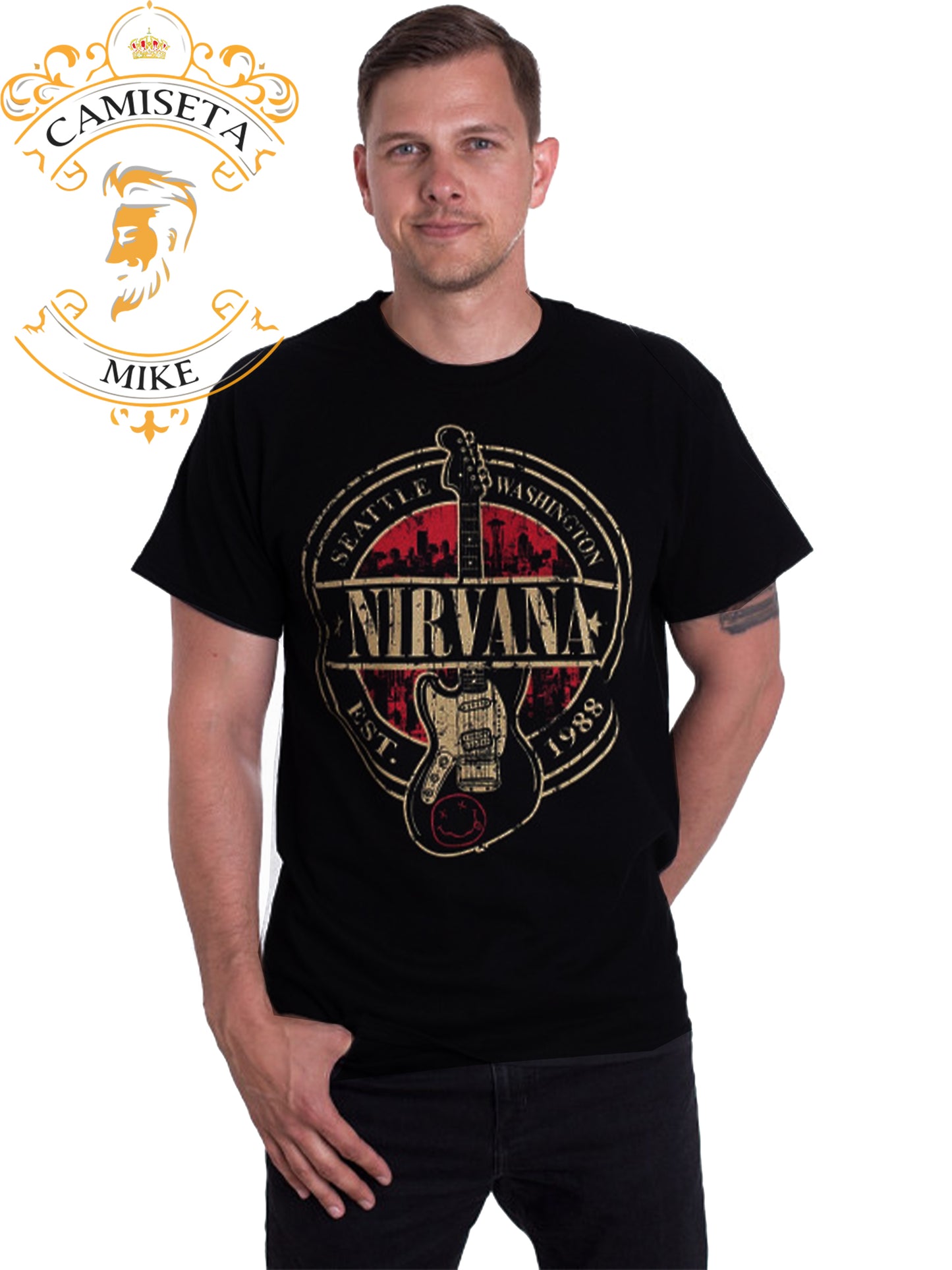 Camiseta Nirvana Classic Seatle