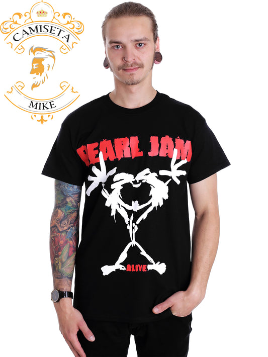 Camiseta Pear Jam Alive